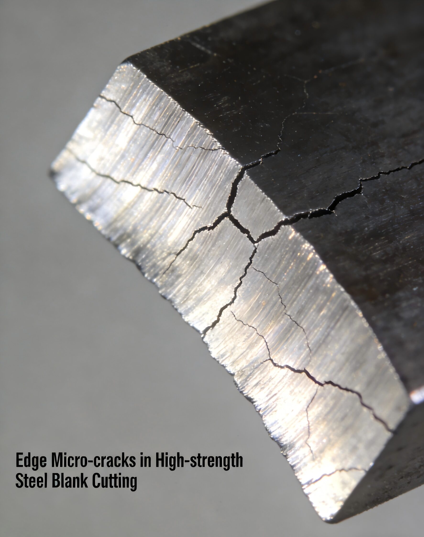 Figure 7 Optimized Crack-Free Cutting Edge of DP980 High-Strength Steel Blanks