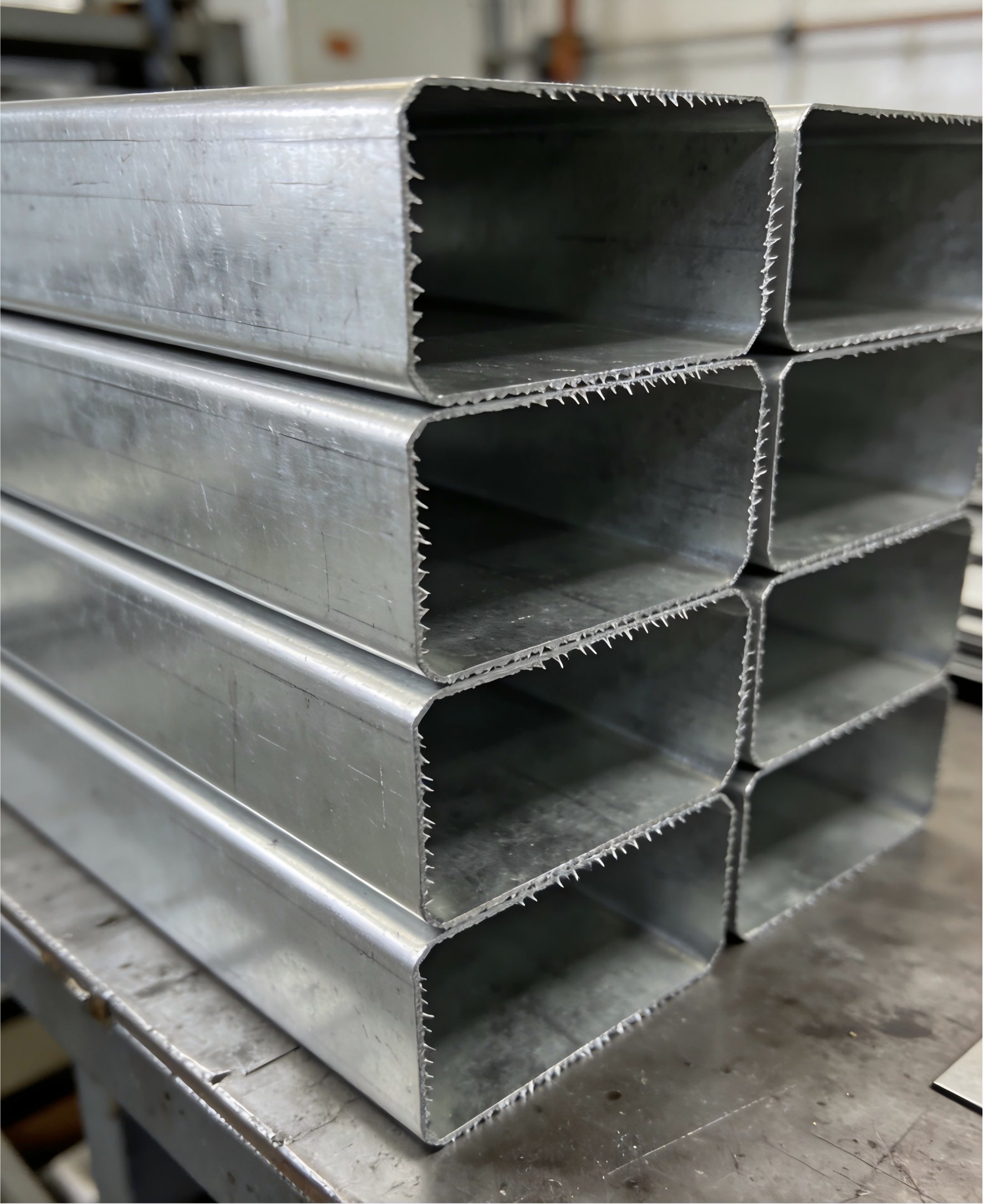 Figure 9 Finished HVAC Galvanized Air Duct Blanks with High Coating Integrity